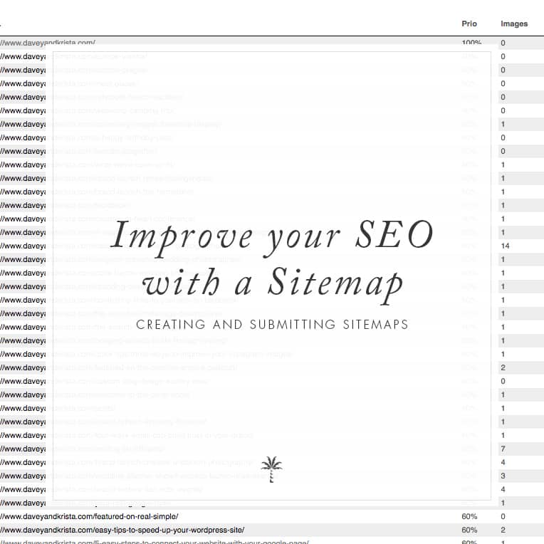 Improve your SEO by creating and submitting a sitemap to Google Search Console | Davey & Krista