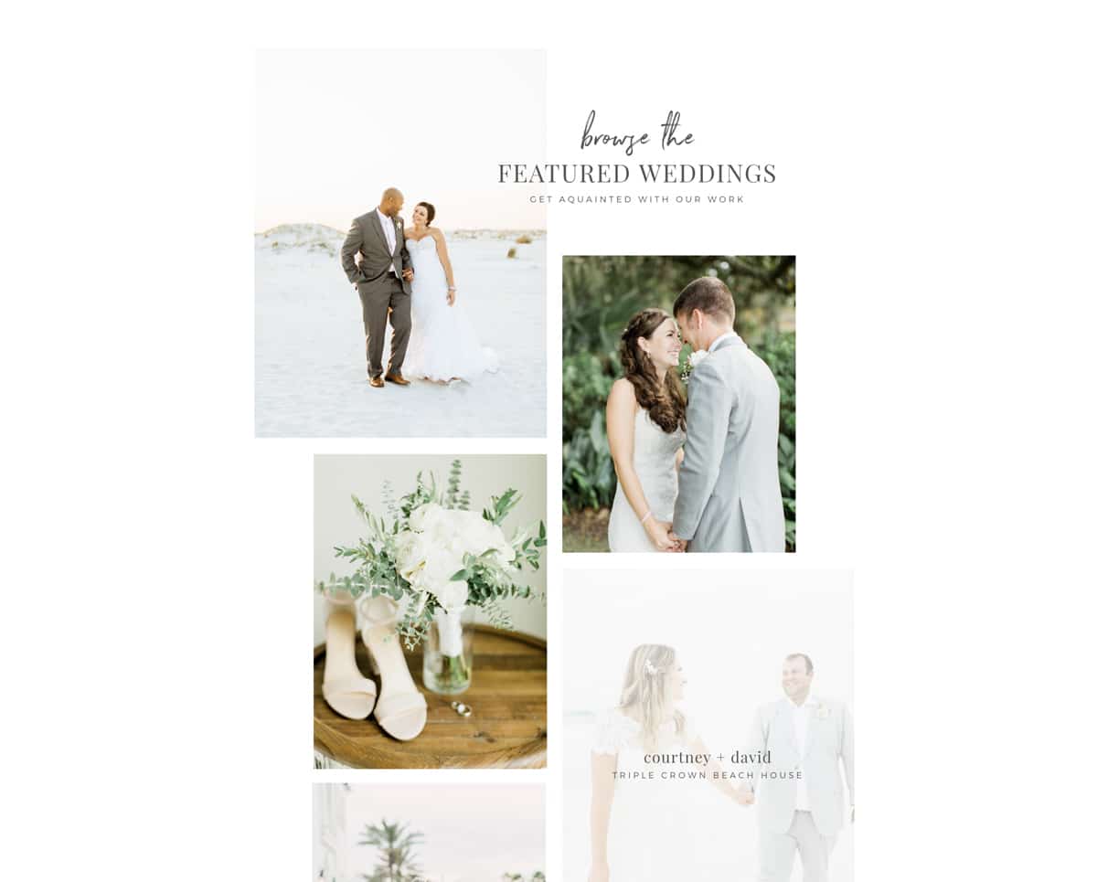 Editorial inspired custom Showit + WordPress website design for photographers Lily & Sparrow | by Davey & Krista