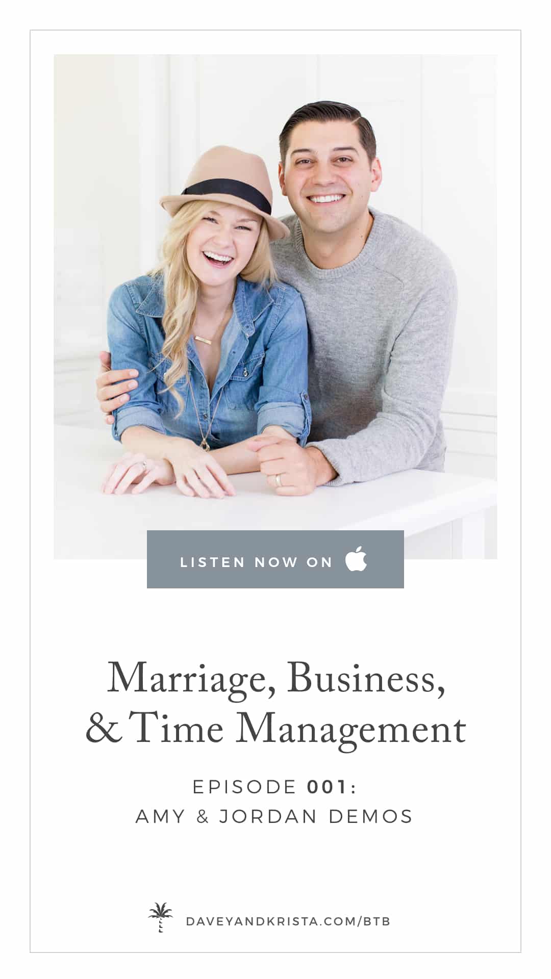 Marriage, Business and Time Management tips with Amy & Jordan Demos on the Brands that Book Podcast for creative business owners