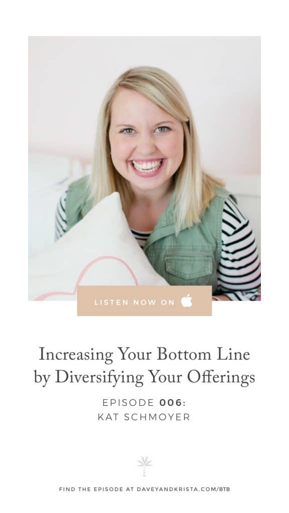 Tips for increasing your bottom line by diversifying your offerings with Kat Schmoyer | Brands that Book Podcast with Davey Jones