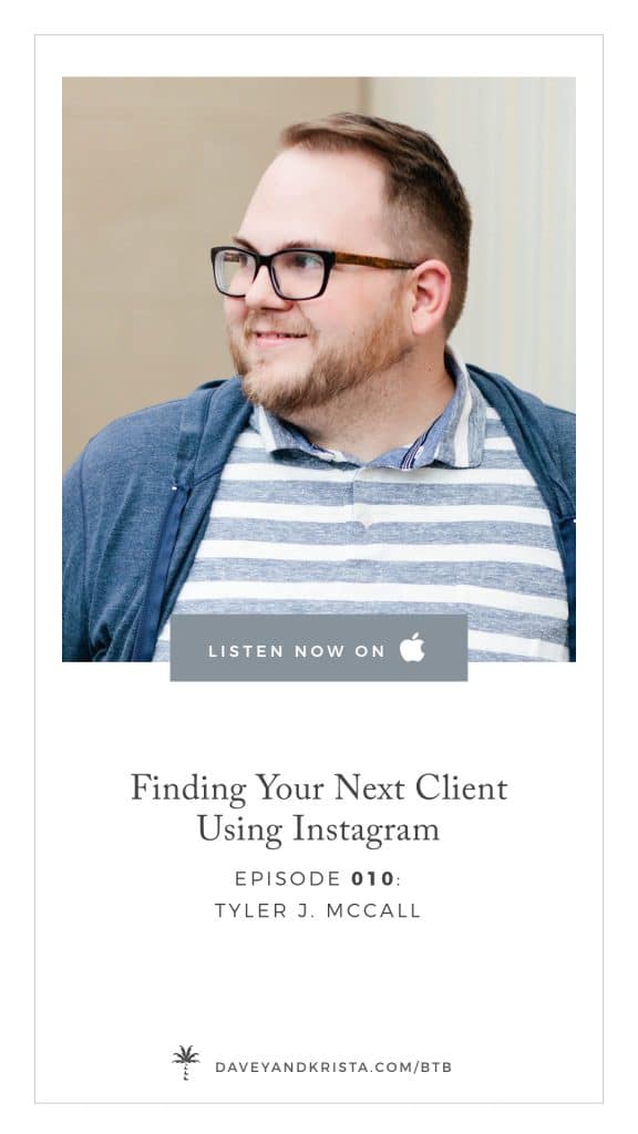 Finding Your Next Client using Instagram | via Davey & Krista