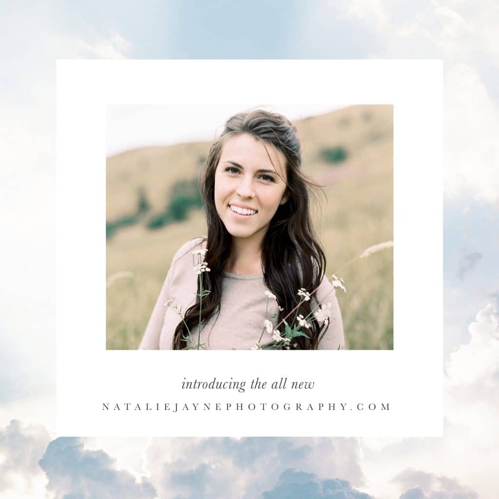 Custom website & brand design for wedding photographer Natalie Jayne | Davey & Krista
