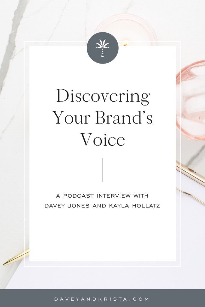Discovering Your Brand's Voice | Brands that Book podcast | Davey & Krista