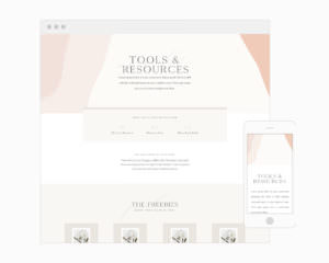 Tools and Resources Affiliate Page Template for Photographers, Bloggers and Business Owners | Davey & Krista