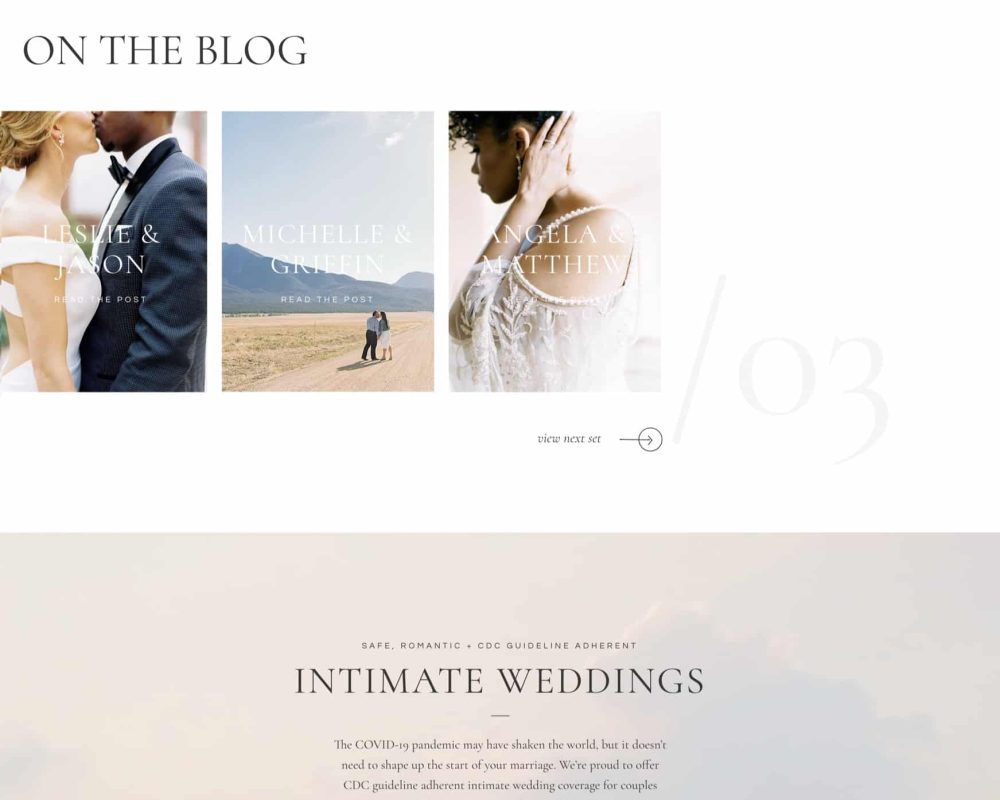 Easy to customize website templates for photographers + creatives | Showit | Davey & Krista