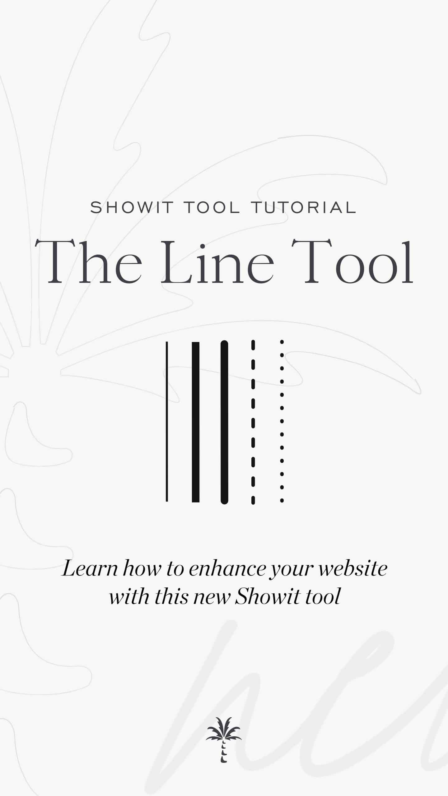 Line Setting Tools How to use the Showit Line Tool | Davey & Krista