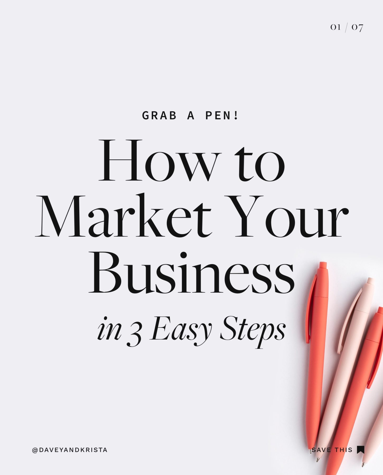 How to Market Your Business in 3 Easy Steps | Davey & Krista
