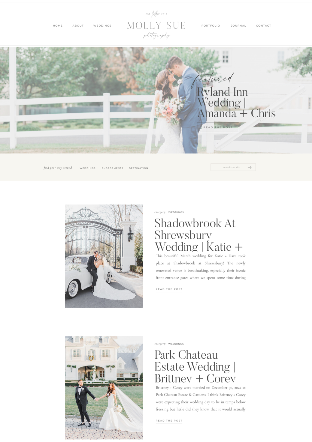 Example of a Showit Blog | Design by Davey & Krista