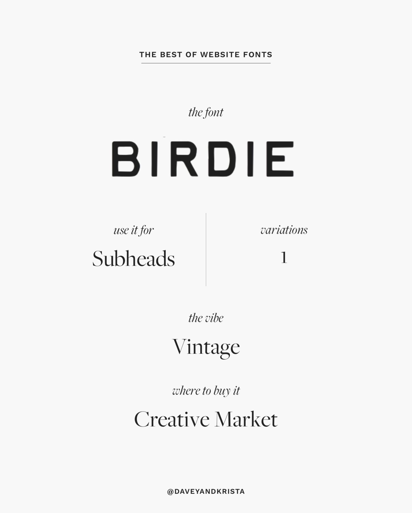 Retro-inspired sans serif font for websites - Birdie | The Best Fonts for Websites