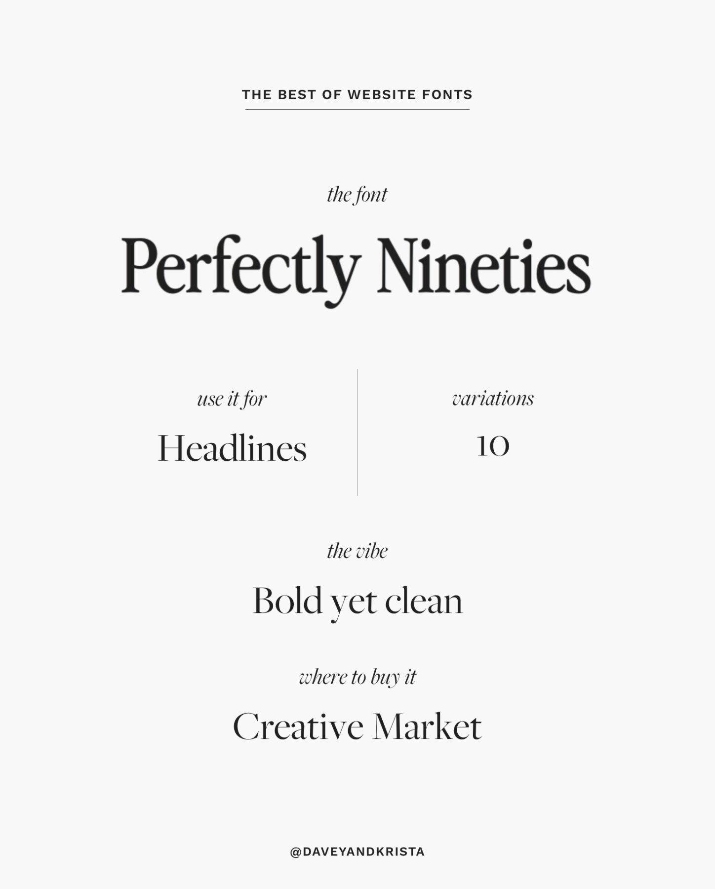 Trendy nineties-inspired website font: Perfectly Nineties | The Best Fonts for Websites