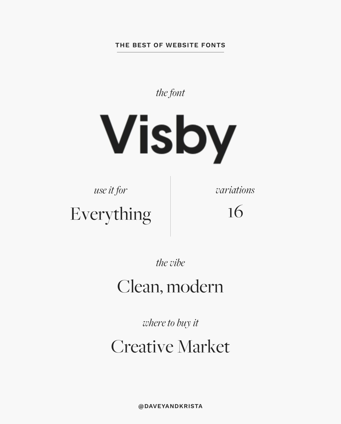 Sans serif font for websites - Visby | The Best Fonts for Websites