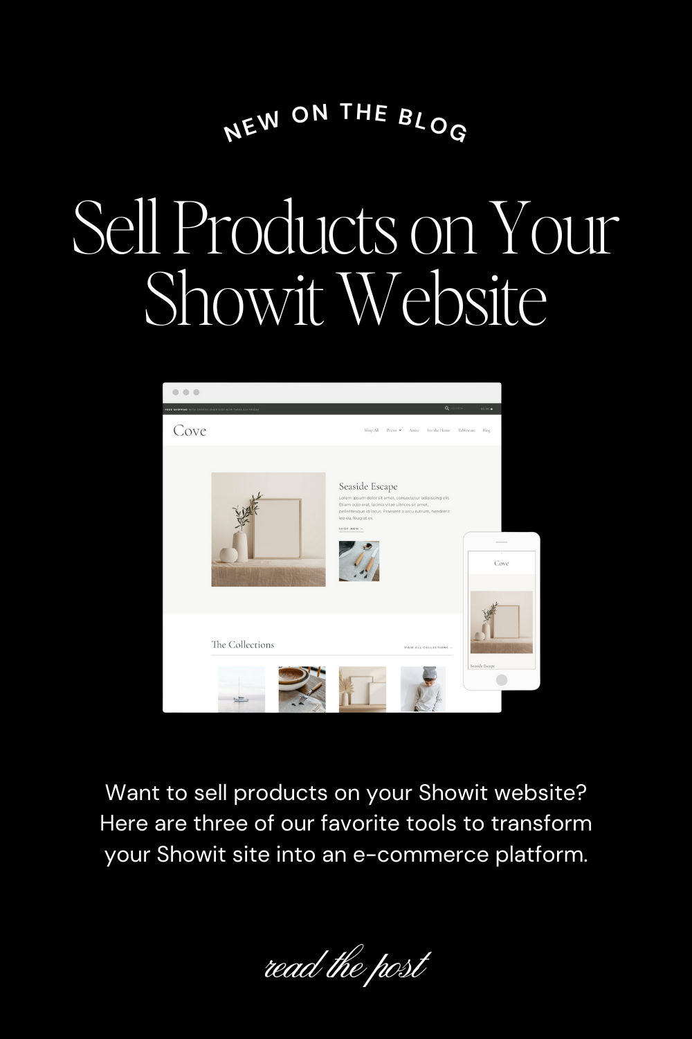 New on the Blog: Sell Products on Your Showit Website