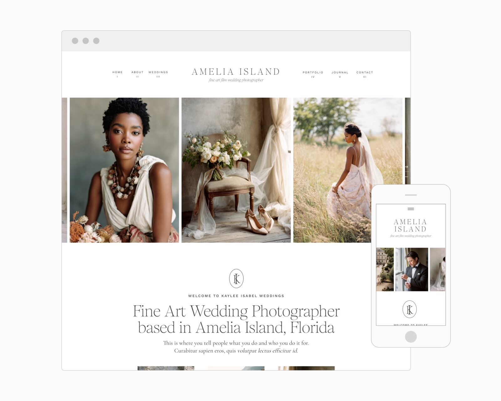 Showit Website Template for Designers, Creatives, Photographers