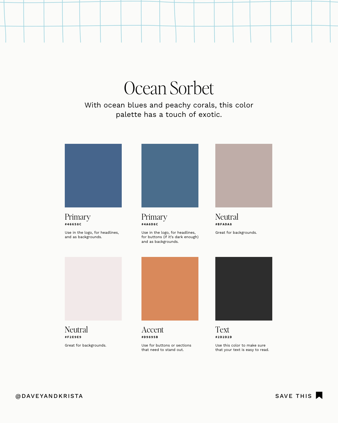 Ocean Sorbet Palette