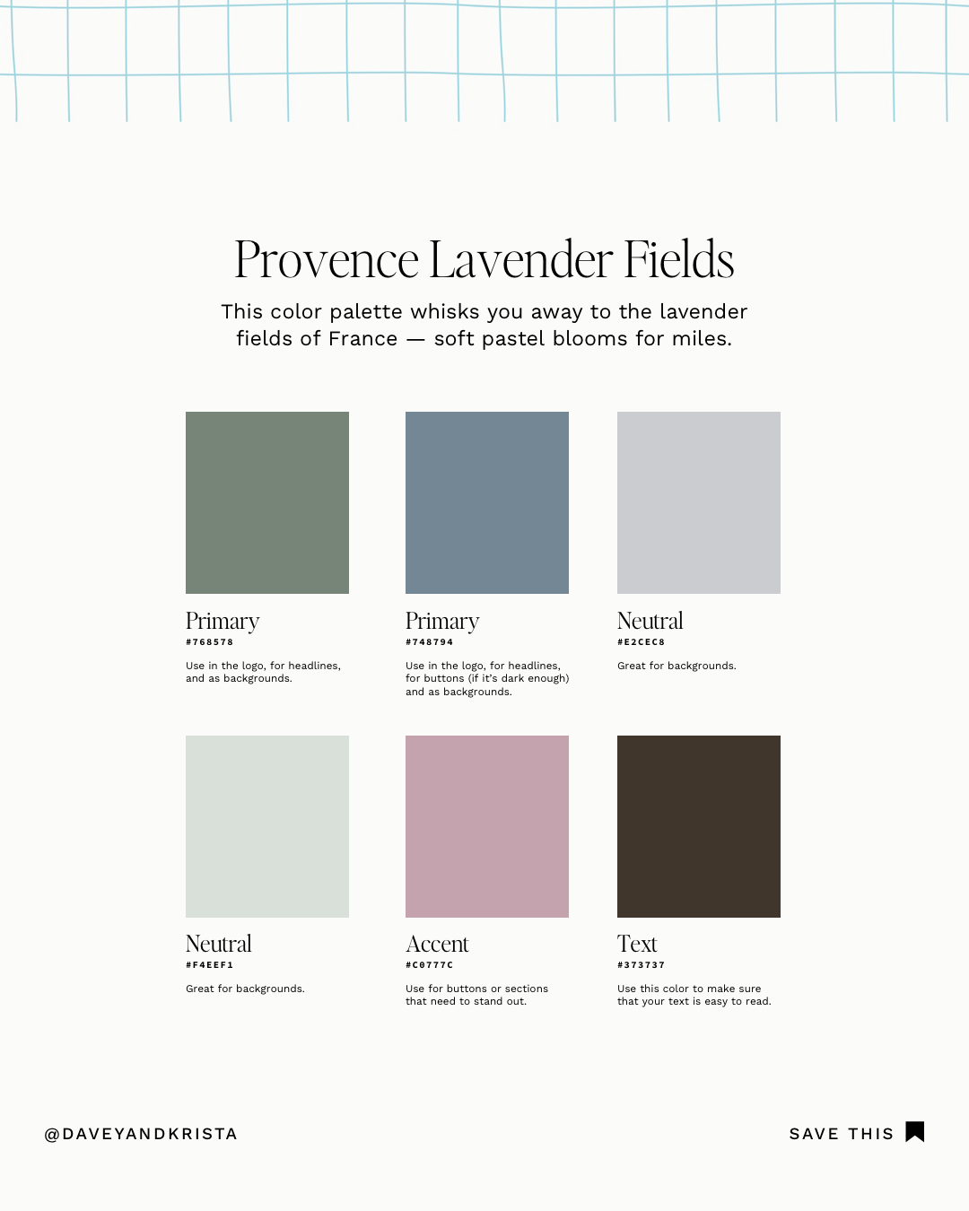 Provence Lavender Fields Palette