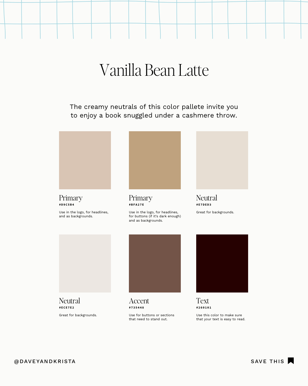 Vanilla Bean Latte Palette