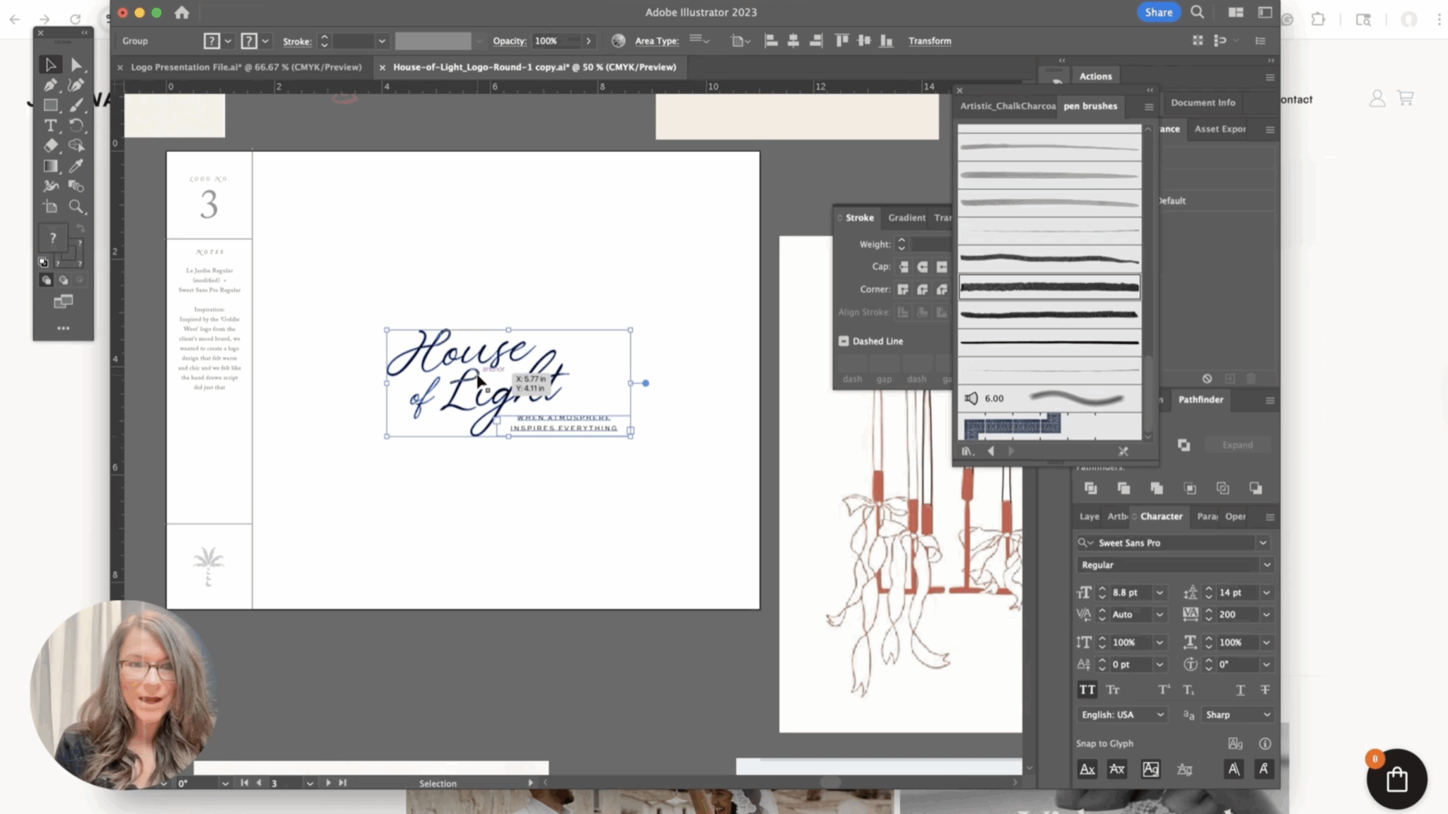 Design Inisial Brand Get Started with Brand Design- Davey and Krista