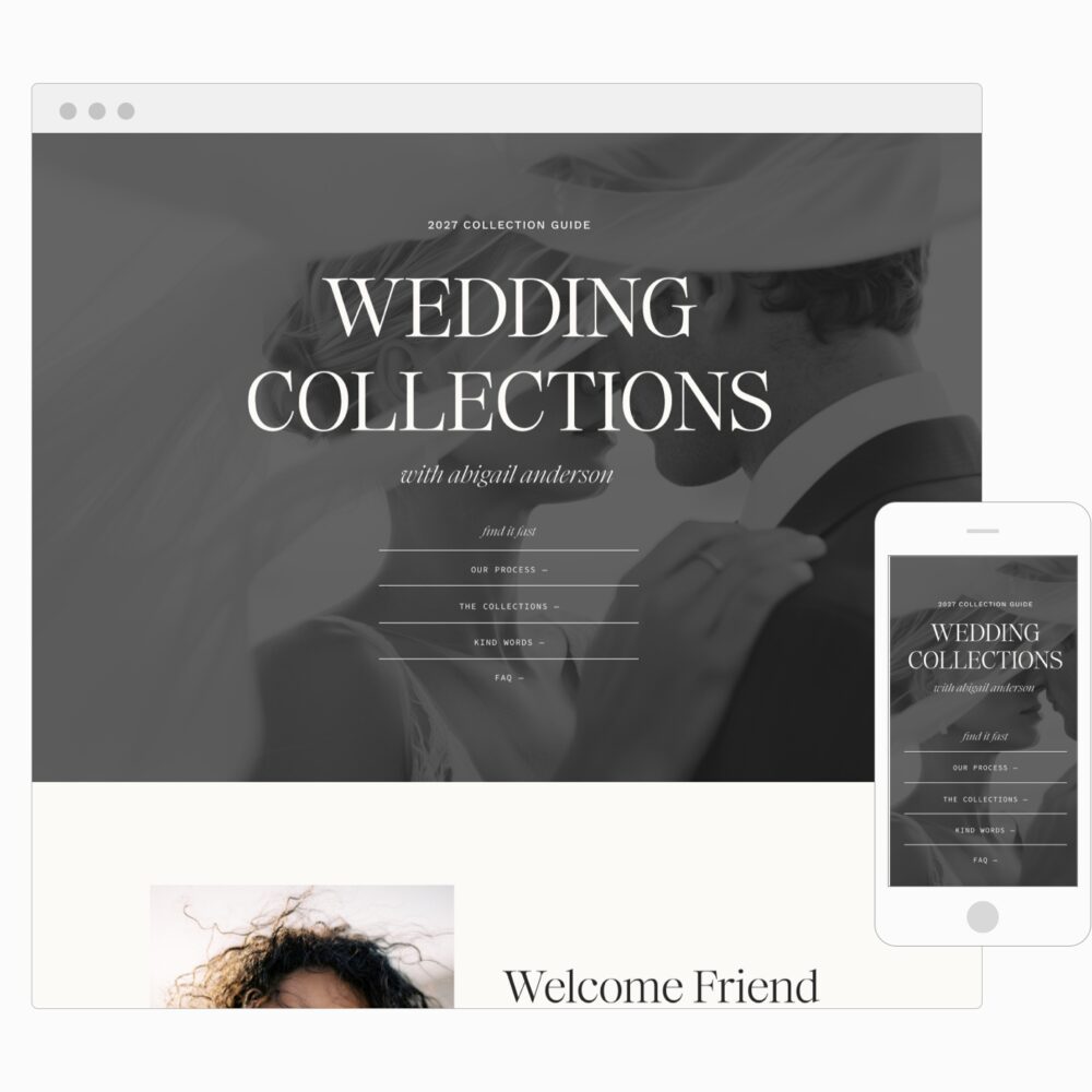 Wedding Collection Guide
