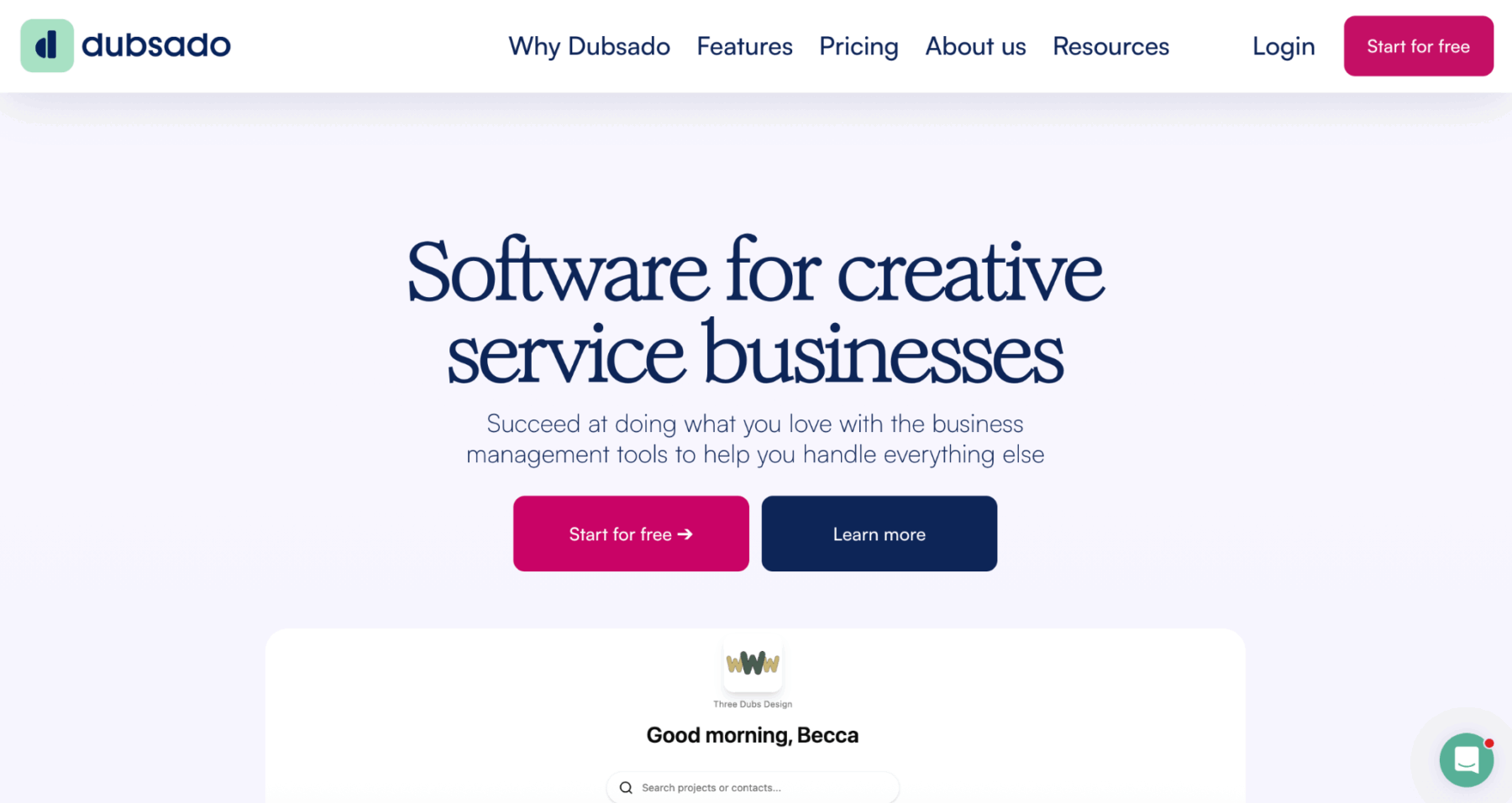 Getting started with Dubsado CRM brand settings page with logo upload, business info, and customization options. Image credit to @Dubsado Help Center. 