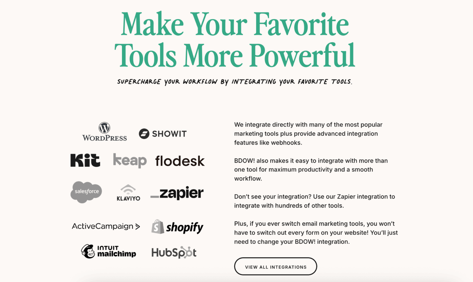 Lead Generation Tools integrations