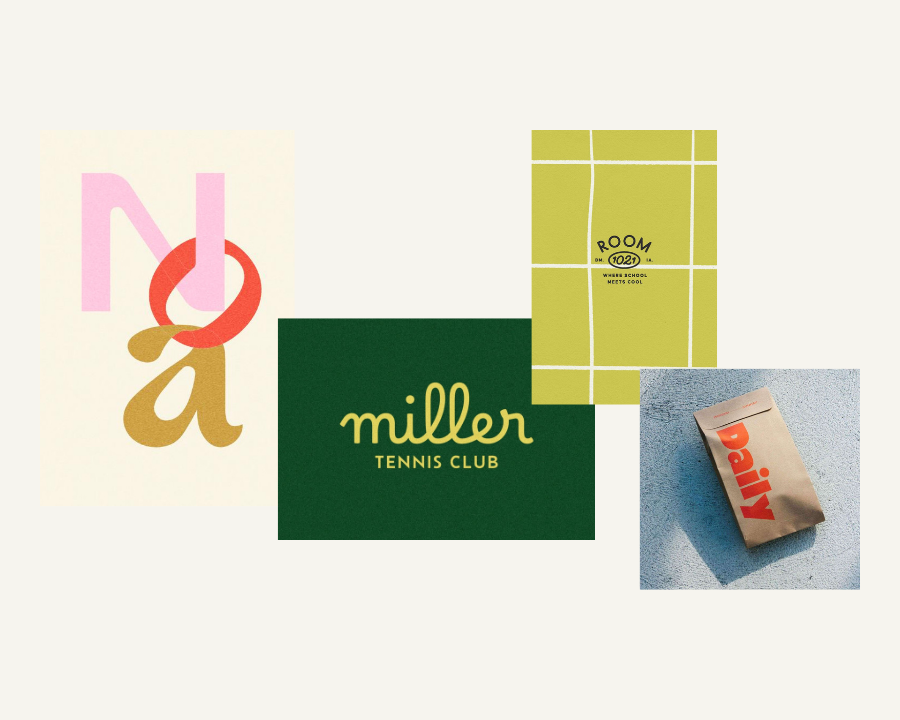 2026 brand color trends |  Trend 3: Digital Bright Accents on a Soft Neutral Base