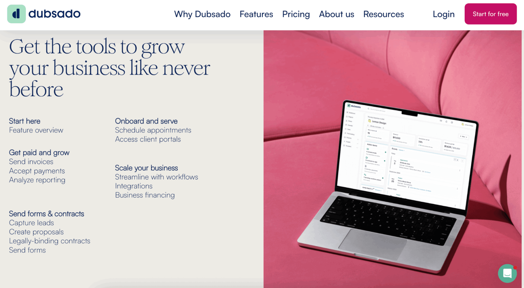 Creative software tech stack blog via Davy & Krista - Dubsado