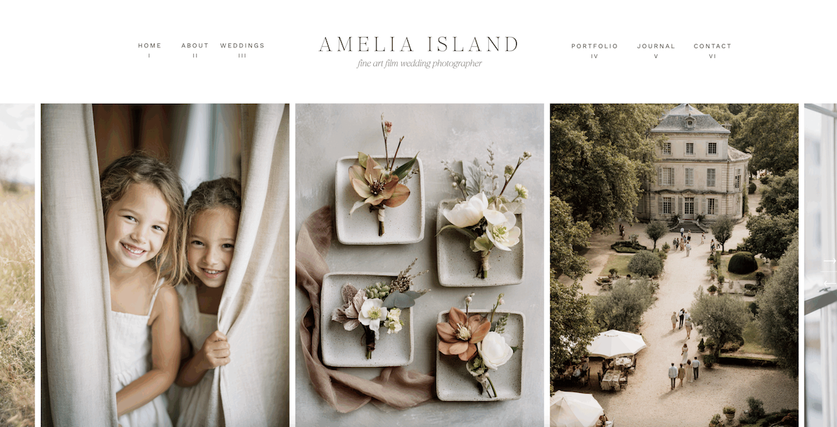 Amelia Island Template via Davey & Krista (fully custom website blog post)