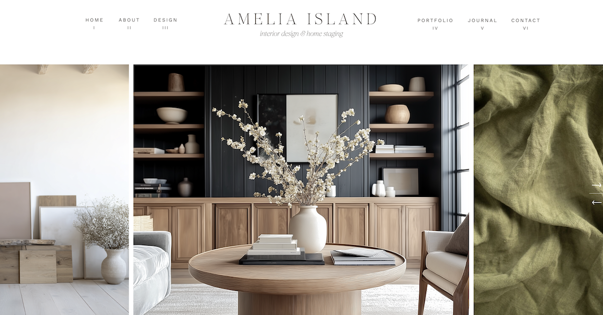 Showit Templates That Come with a Launch Checklist, Amelia Island via Davey & Krista