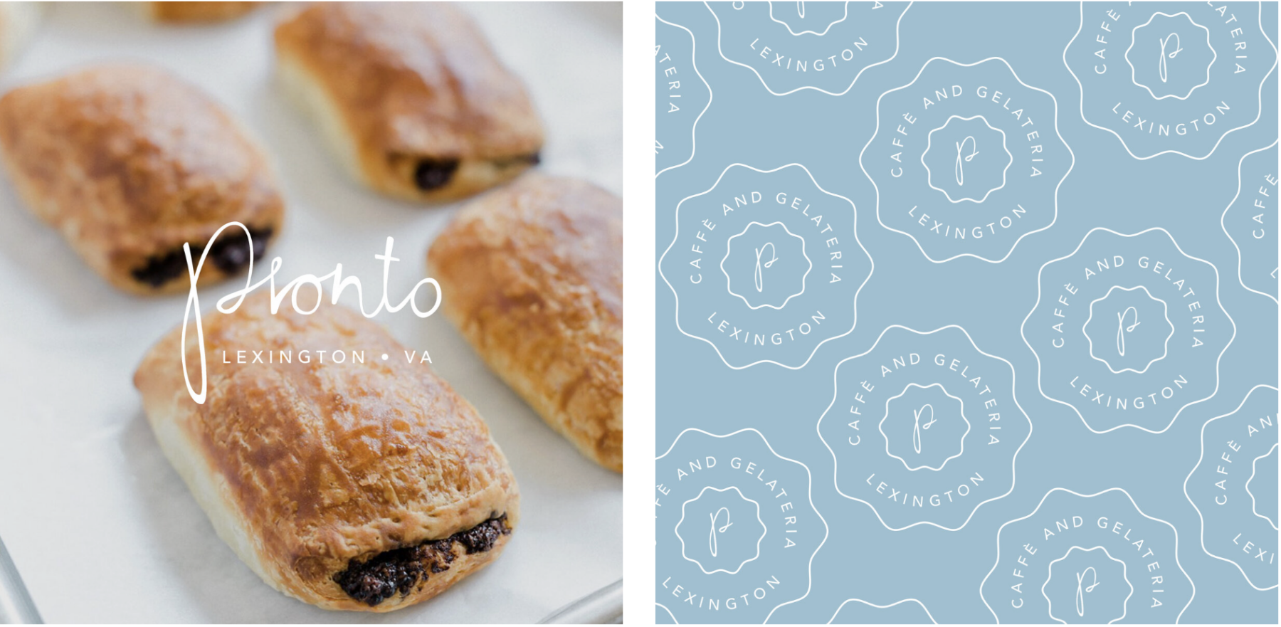 Why Isn't My Design Portfolio Booking Clients? Cafe Pronto logo design via Davey & Krista