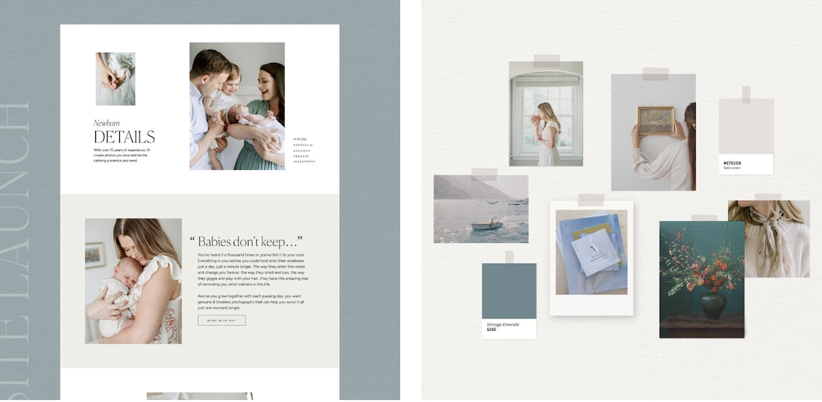 Why Isn't My Design Portfolio Booking Clients? custom website design Amy Nicole Photography via Davey & Krista
